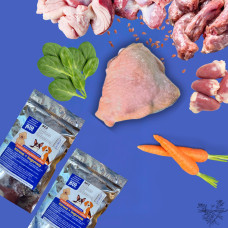 Раціон качка та індичка для собак малих і середніх порід HungryPet, 100 г