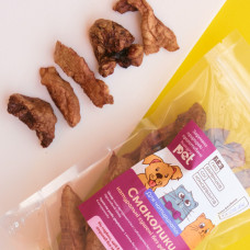 Легені свинячі сушені шматочками для собак та котів HungryPet, 40 г