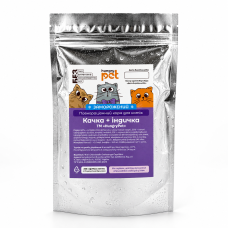 Раціон качка та індичка для котів HungryPet, 100 г