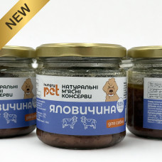 М'ясна консерва яловича для собак HungryPet, 135 г 